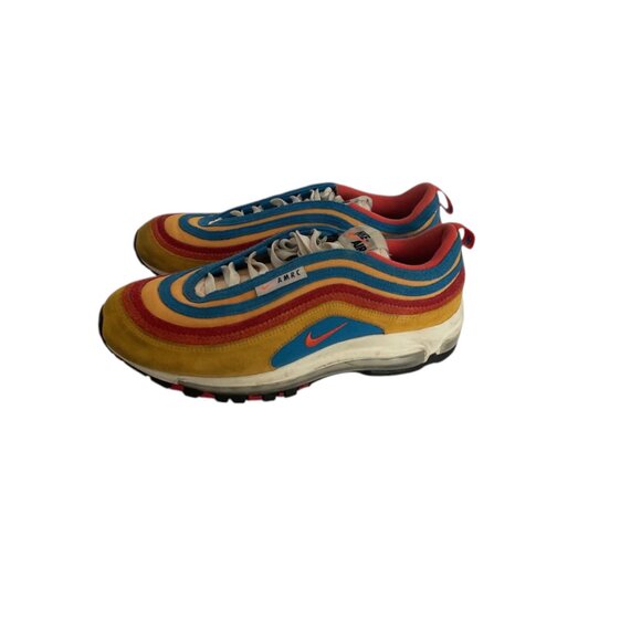 Men's Nike Air Max 97 SE "AMRC" Pollen/Orange-Lt Photo Blue - Picture 1 of 5